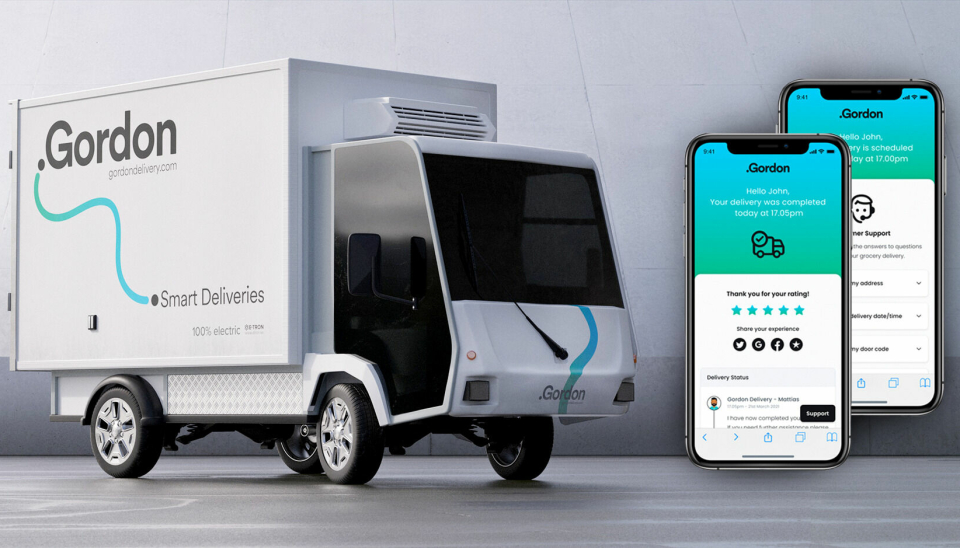 COOL SVENSKE: Gordon Delivery tilbyr både fysiske leveranser og en tech-plattform for last mile-leveranser.