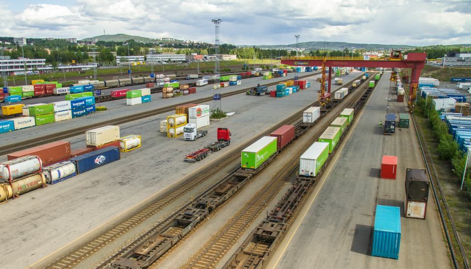 CargoNet skal nå sende to godstog daglig her fra Alnabru til Syd-Sverige.