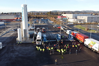 Åpnet biogass-fyllestasjon i Trondheim