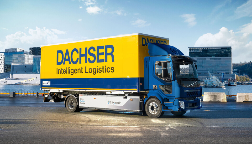 Dachsers nye el-lastebil er en Volvo FL Electric. Dachsers nye el-lastebil er en Volvo FL Electric.