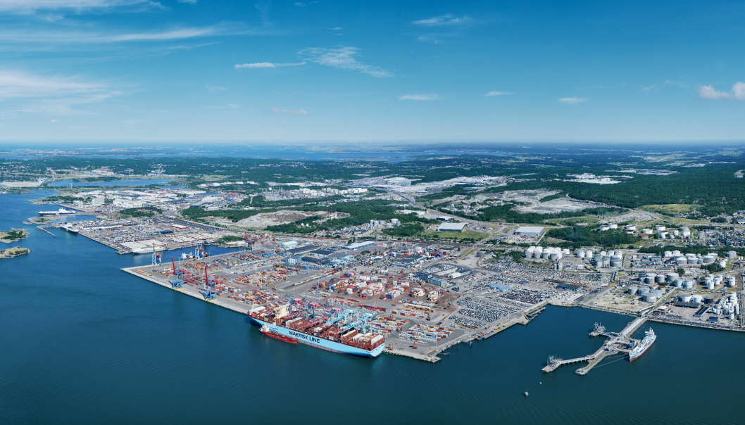 Göteborg Hamn er Skandinavias største.