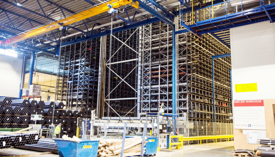 STORAUTOMAT: Småvareanlegget er bare det siste tilskuddet til automasjonsinstallasjonene. Brødrene Dahl har blant annet et unikt automatisk rørlager levert av Kasto.