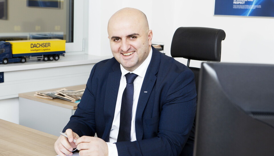 Armend Krasniqi, General Manager hos Dachser Norway, gleder seg til å kunne kapre markedsandeler syd i Norge.