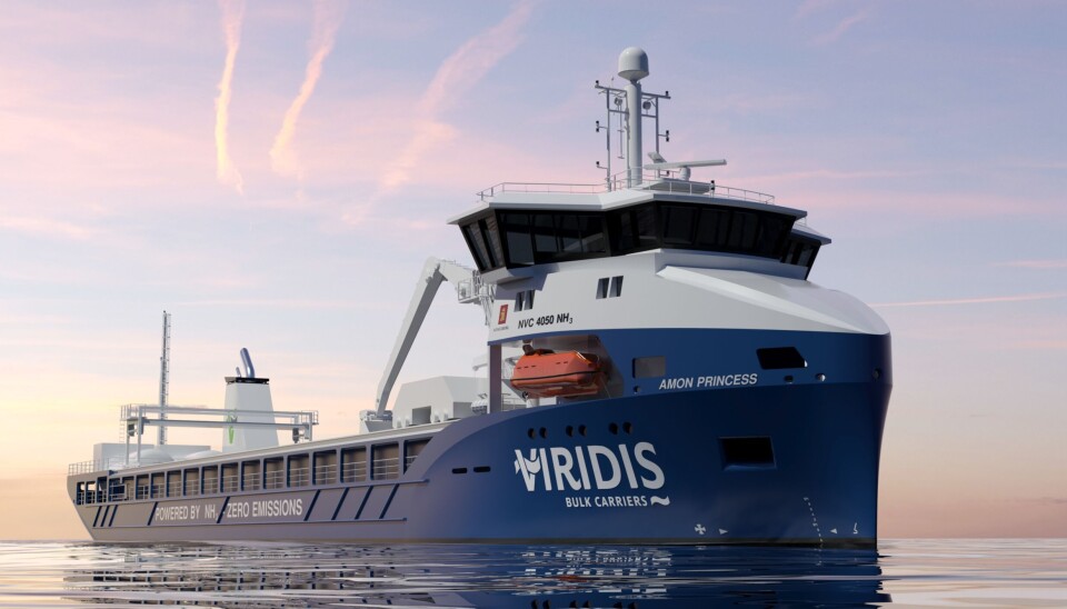 Viridis med partnere har ett av prosjektene som fr sttte i denne runden av Pilot-E. Foto: Viridis Bulk Carriers AS.