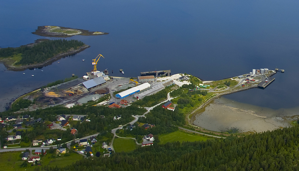 Havneområdet i Muruvik ligger under fem kilometer fra Trondheim Lufthavn Værnes.