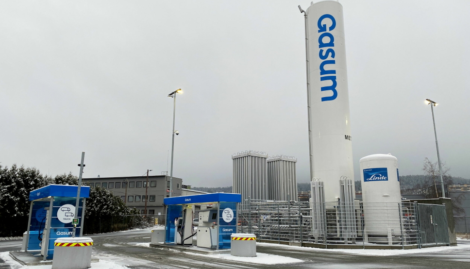 Gasums fyllestasjon på Alnabru er en av fire i Norge som tilbyr flytende biogass.