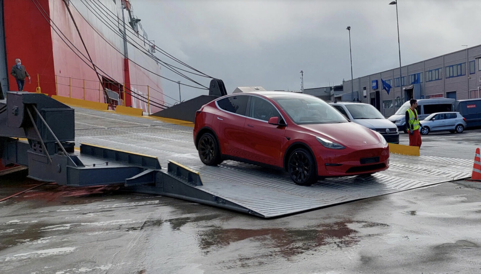 Tesla bruker havner rundt om i landet til sin bilimport. Trondheim Havn håper at flere bilprodusenter kan følge etter.