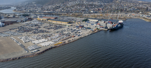 Rekordhøy bilimport over Drammen havn