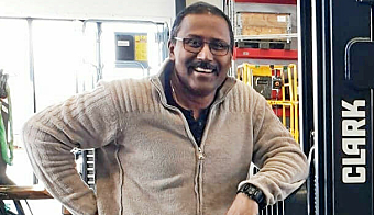 CEO i Truck Tek Thaya Arumairasa har fortsatt tro på Clark-agenturet, selv om pandemien har satt litt kjepper i hjulene for planene de første to årene.