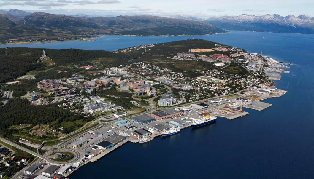 LOGISTIKKOMRÅDE: I Brevika lik nord for Tromsø sentrum ligger logistikkaktørene på rekke og rad, og nå kommer det oppgradert container- og roro-terminal her.