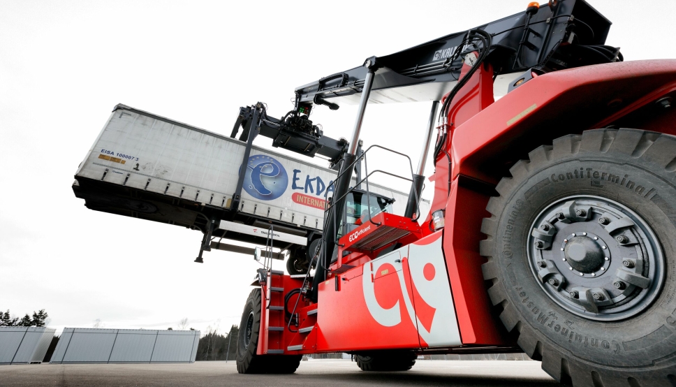 CargoNet skal teste ut en elektrisk reachstacker fra Kalmar.