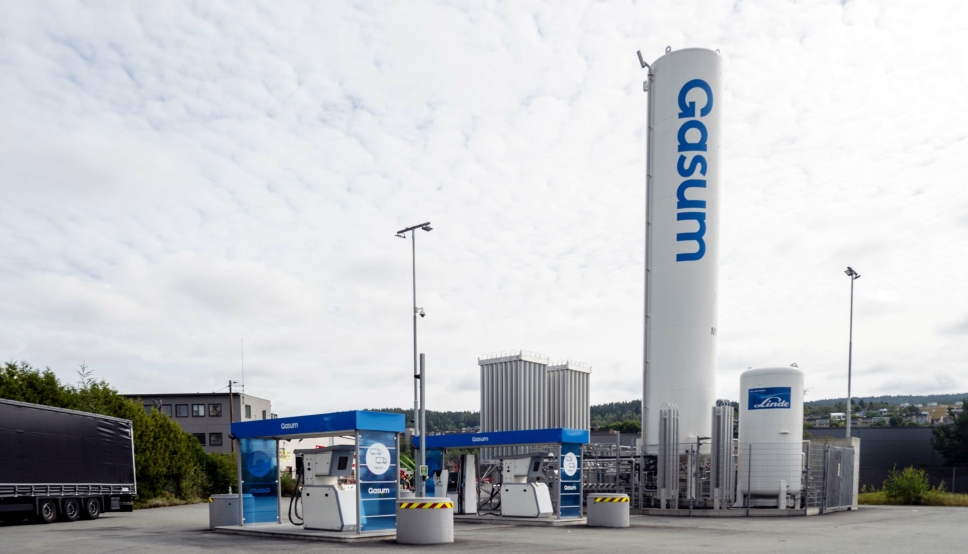14 nye biogass-stasjoner får til sammen 84 millioner kroner i støtte. Her er Gasums eksisterende anlegg i Oslo, som er ett av bare fire over hele landet som kan tilby flytende biogass i dag.