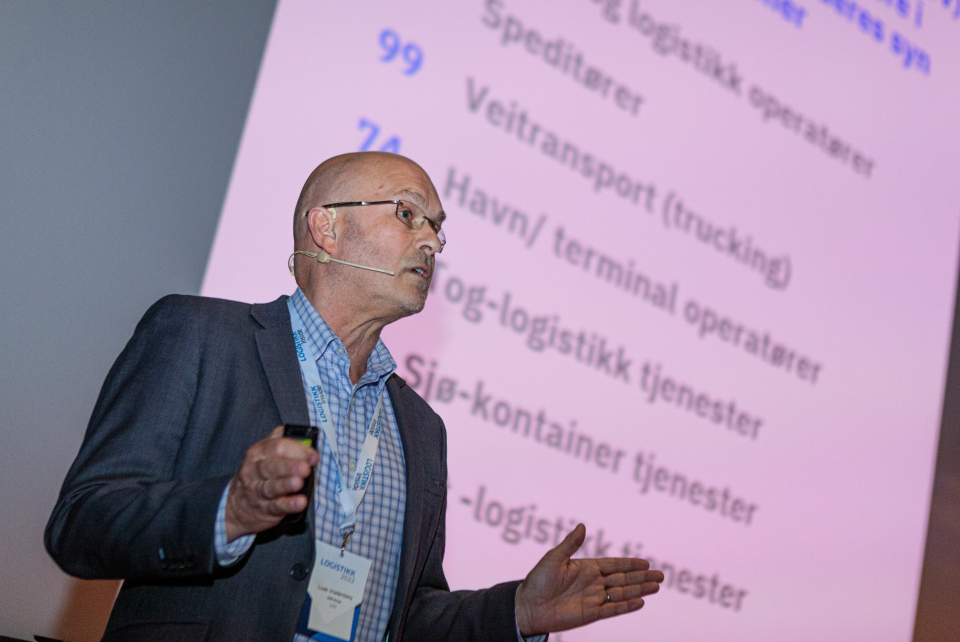 Loek Vredenberg er CTO i IBM og holdt foredraget 'Datadeling i en kaotisk verden sikrer globale transportøkosystemer'.