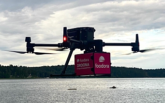 Foodora leverer Big Mac til stranden med drone