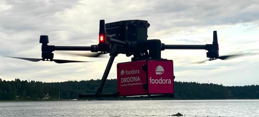 Foodora leverer Big Mac til stranden med drone