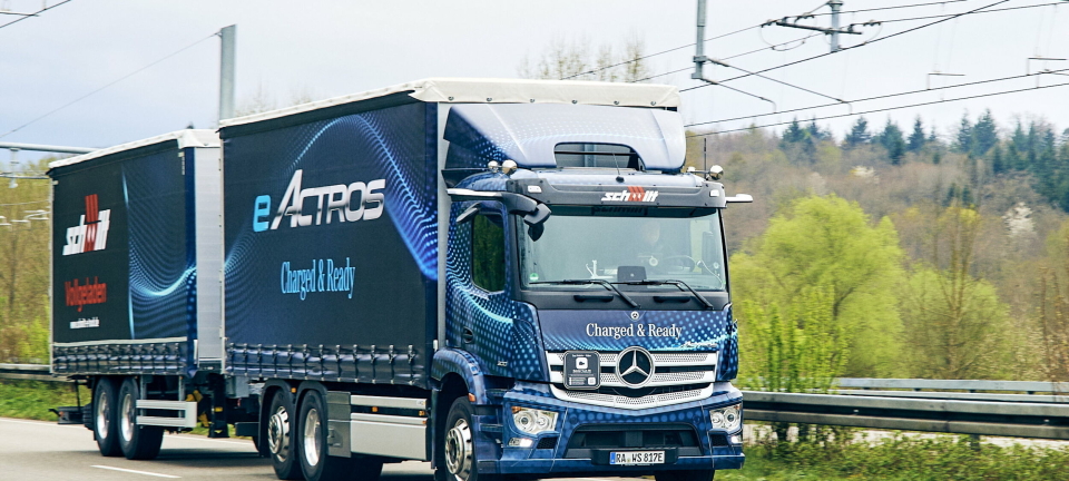 Tester eActros med 40 tonn