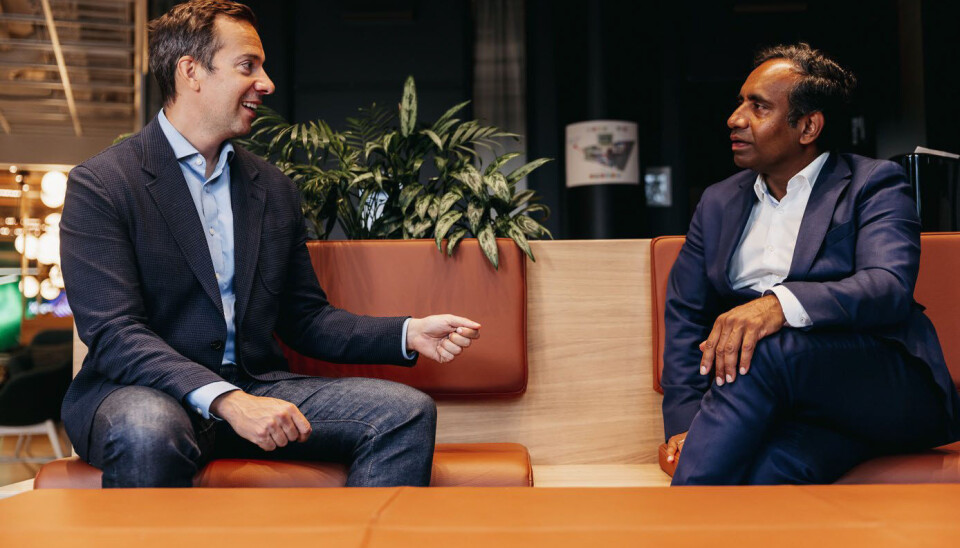 GODT SAMARBEID: Daniel Reime i Microsoft sammen med Sutharshan Nadarajah i Element Logic. GODT SAMARBEID: Daniel Reime i Microsoft sammen med Sutharshan Nadarajah i Element Logic.