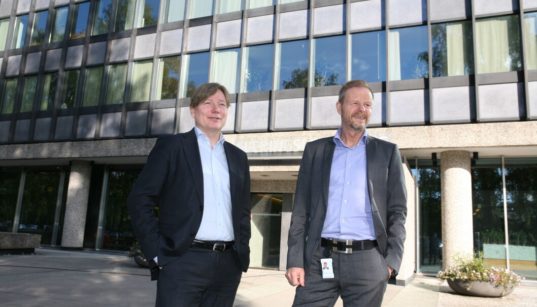 - Dette er skuffende lesning, sier Ole A. Hagen og Are Kjensli, henholdsvis næringspolitisk direktør og adm. direktør i NHO LT, og viser til forslag til statsbudsjett for 2023. Foto: Per Dagfinn Wolden. - Dette er skuffende lesning, sier Ole A. Hagen og Are Kjensli, henholdsvis næringspolitisk direktør og adm. direktør i NHO LT, og viser til forslag til statsbudsjett for 2023. Foto: Per Dagfinn Wolden.