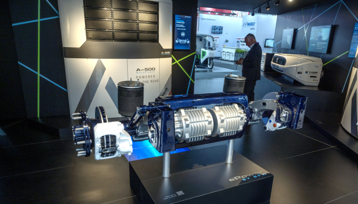 FREMTID: Thermo King lanserer nye kjølemaskiner for strømdrift, og energien kan også komme fra den nye AxelPower-askslingen som er utviklet i samarbeid med BPW.