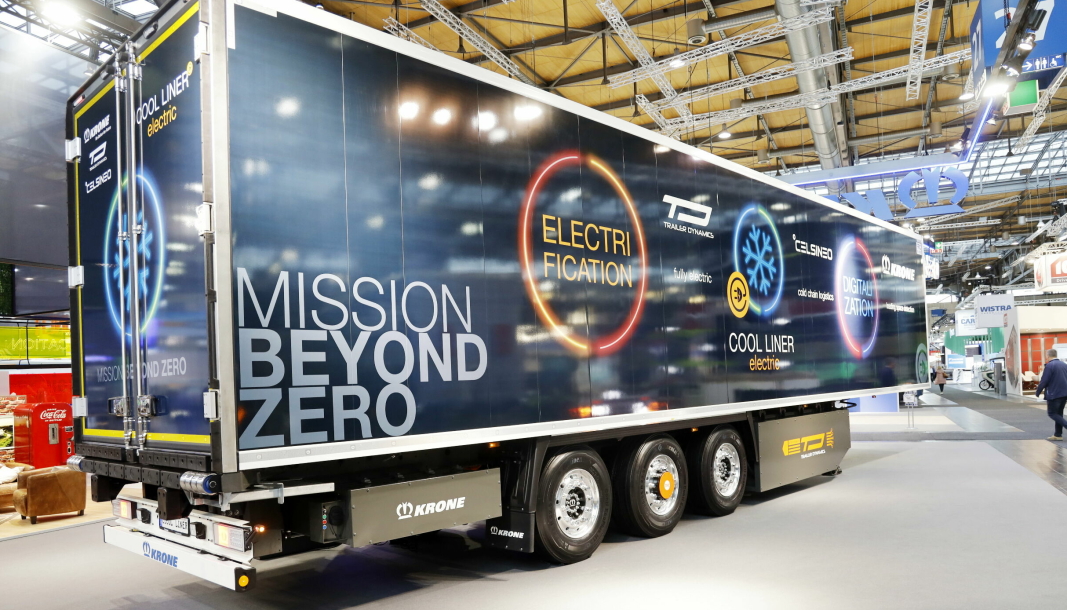 MISSION: Temaet på Krone standen var «Missiion beyond Zero» som bygger på en e-aksel som sitter er montert som midtaksel for å regenere energien.