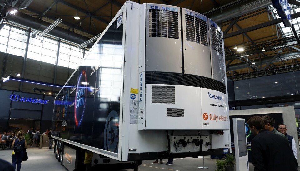 TREDELT: Kjøleaggregatet er tredelt og hver av delene kan operere uavhengig av hverandre. Dette sørger for stor sikkerhet, noe som blant annet er viktig under transport av medisiner. Selvsagt drives de full-elektrisk med regenerert energi fra akselen.