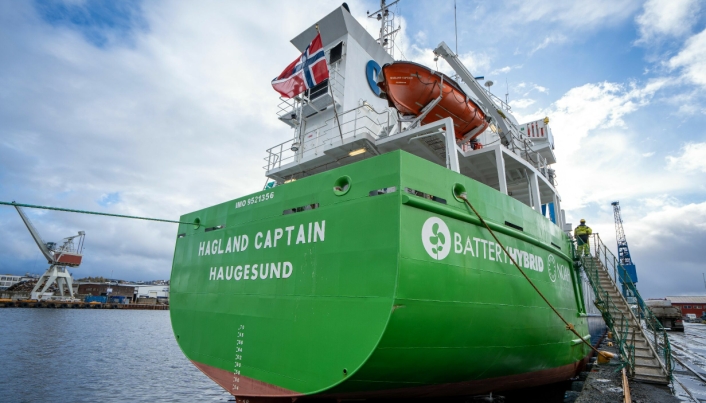 Med norsk teknologi, har Hagland Captain åtte elektriske batteripakker.