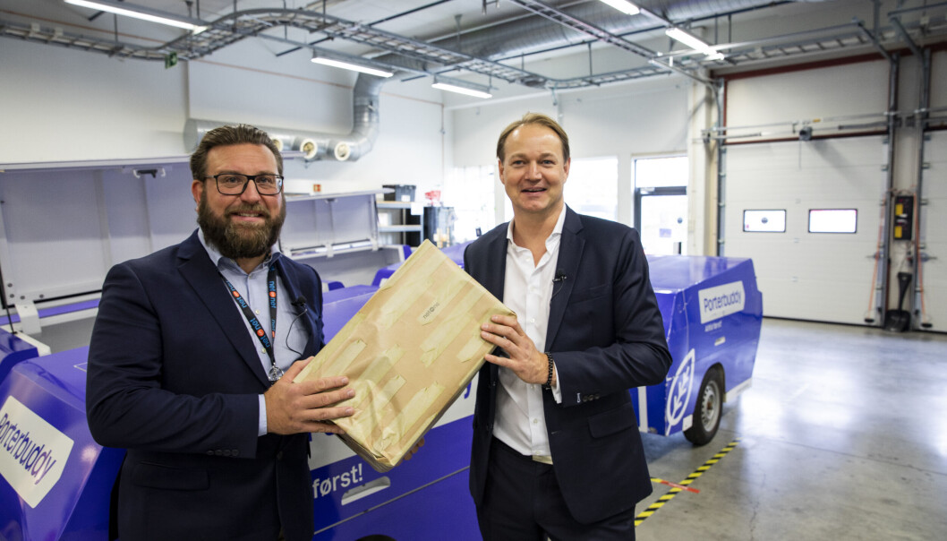 Peter Andersson, Head of Operations i NetOnNet Norge og Kjetil Sundby, Key Account Manager i Porterbuddy. Peter Andersson, Head of Operations i NetOnNet Norge og Kjetil Sundby, Key Account Manager i Porterbuddy.