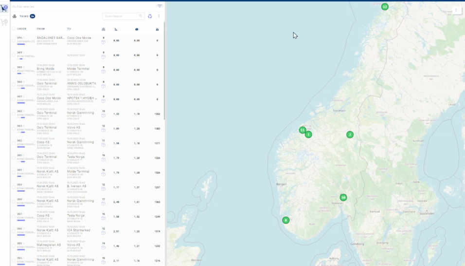 OVERSIKT: Det nye TMS-et er i stor grad kart-basert, og er laget for å forutse mulige problemer.