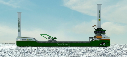 Verdens første utslippsfrie bulkskip i rute