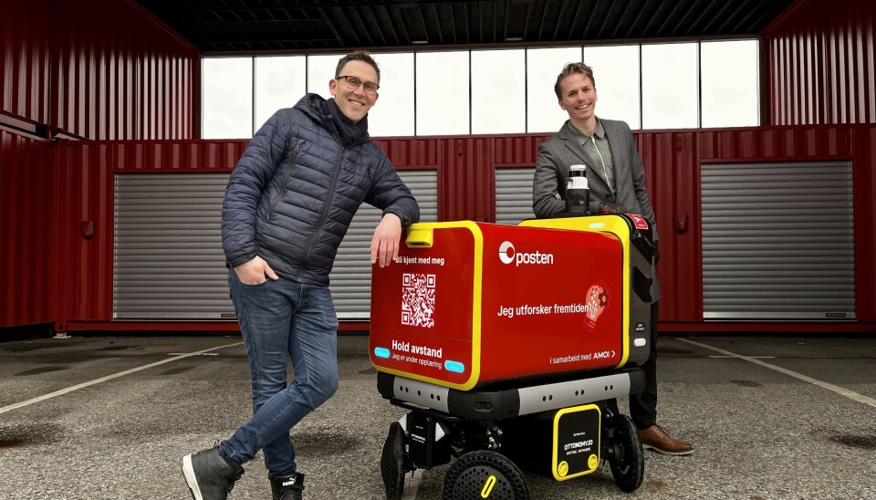 Sven Richard Tønnesen i Posten og Jimmy Rhodin i Amoi er spente på det nye prosjektet. Sven Richard Tønnesen i Posten og Jimmy Rhodin i Amoi er spente på det nye prosjektet.