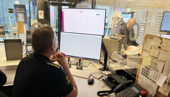 ALL INFO: Tollerne har fullstendig oversikt over gods, kjøretøy og sjåfør. ALL INFO: Tollerne har fullstendig oversikt over gods, kjøretøy og sjåfør.