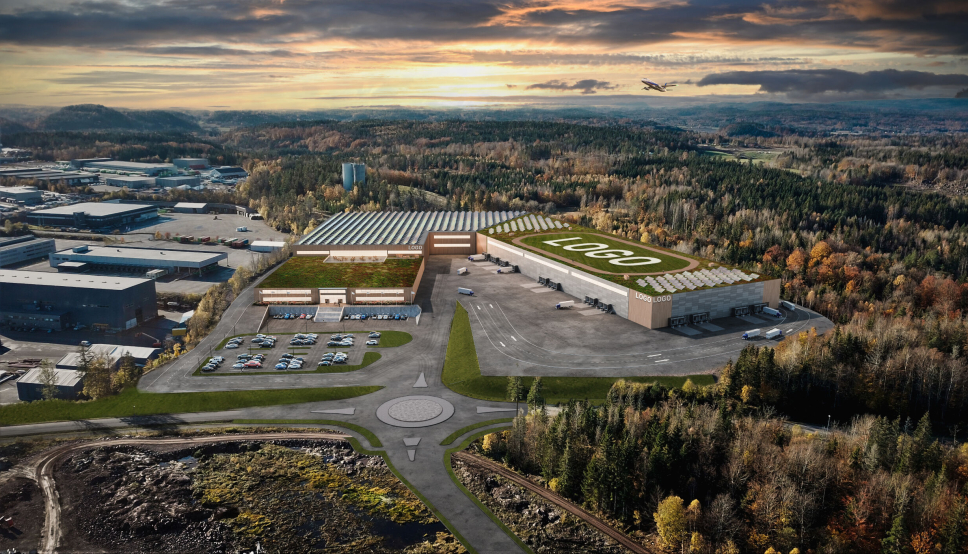 Borgeskogen Nord er klar for bygging, og kan slik denne illustrasjonen viser, håndtere svært store bygg. Borgeskogen Nordøst ligger på den nærmeste siden av rundkjøringen i bildet, og er klar til bygging til sommeren.