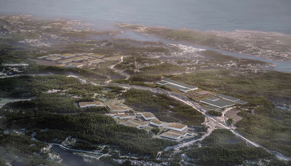 Morrows batterifabrikk i Arendal skal bli en del av en foreslått Eyde Material Park, like nord for Arendal. Morrows batterifabrikk i Arendal skal bli en del av en foreslått Eyde Material Park, like nord for Arendal.