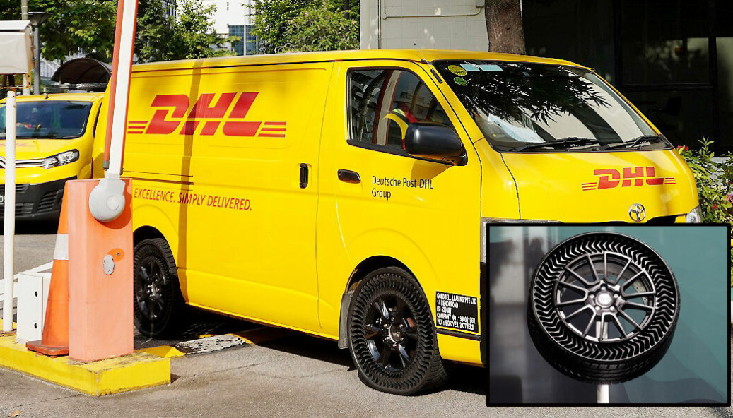 Michelin går sammen med DHL Express for å teste Michelin UPTIS punkteringssikre dekk på Singapore-veier i det aller første pilotprogrammet