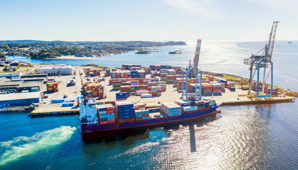 Larvik Havn mistet litt containertrafikk i fjor, men bulkvolumene økte.