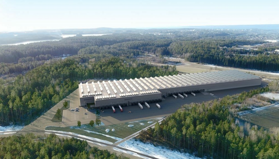 NREP Logicenters nye bygg i Moss ligger på samme området som Europris' sentrallager.