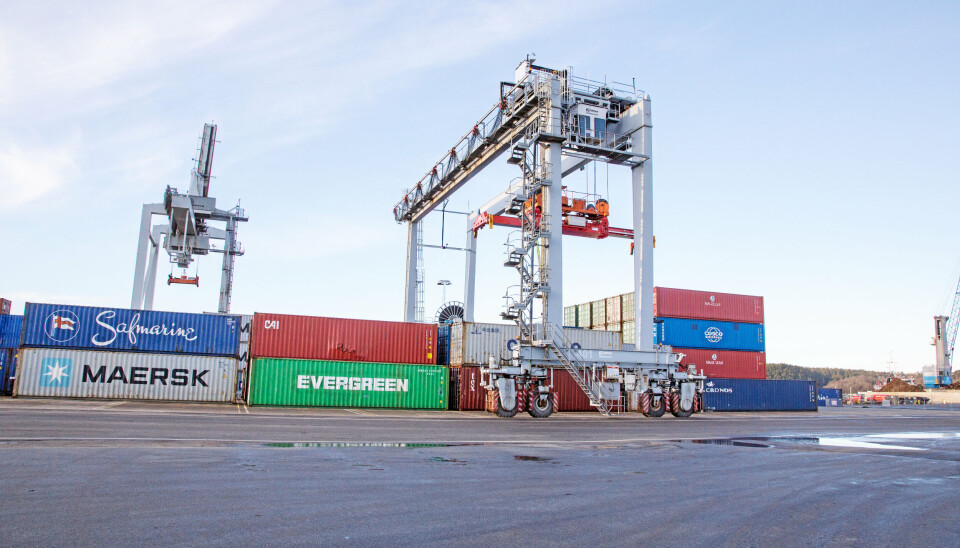 Containervolumene har hatt en liten økning i Borg Havn. Containervolumene har hatt en liten økning i Borg Havn.