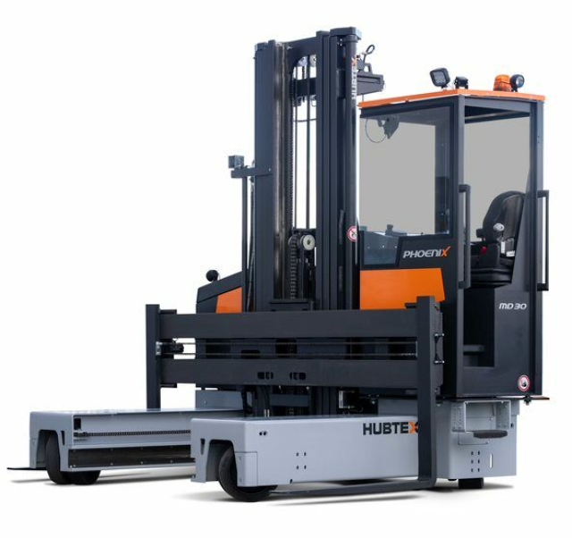 Brubakken selger også flere andre produkter enn Hyster, blant annet Hubtex ...