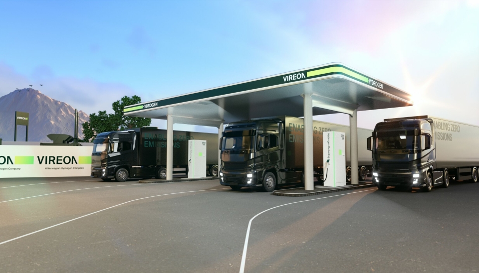 Slik ser Vireon for seg at en større fyllestasjon for hydrogen vil se ut.