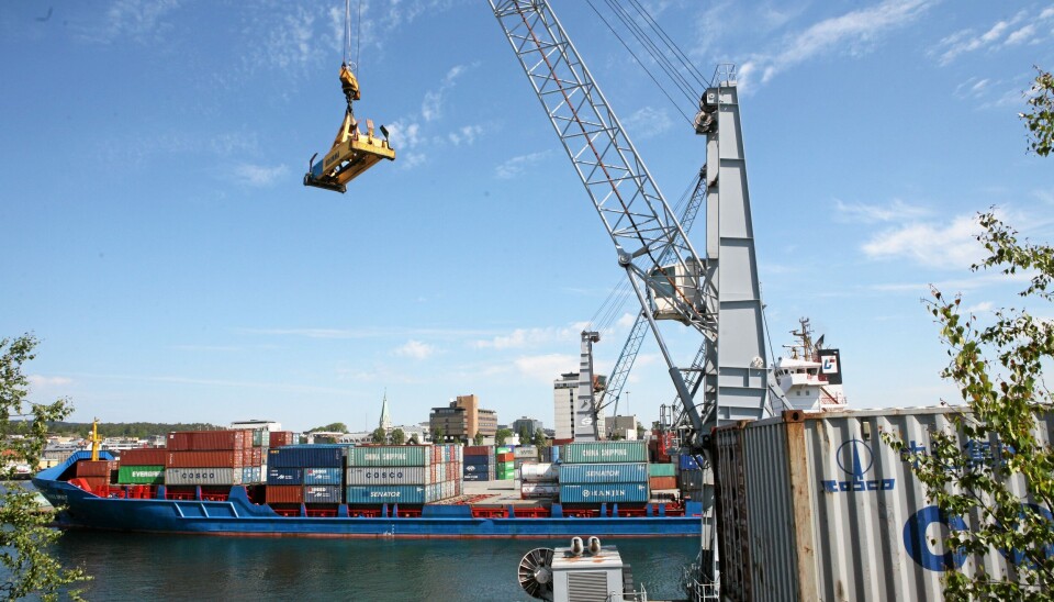 KRISTIANSAND: Den største havnen på Sørlandet er tilbake på normalnivået får pandemien, men hadde en liten nedgang i containergods i 2022. KRISTIANSAND: Den største havnen på Sørlandet er tilbake på normalnivået får pandemien, men hadde en liten nedgang i containergods i 2022.