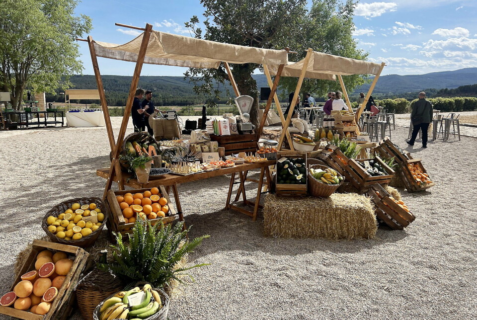 DE LEKRESTE RETTER: CrowdFarming viste frem et utvalg av produktene i porteføljen på arrangementet til DHL.