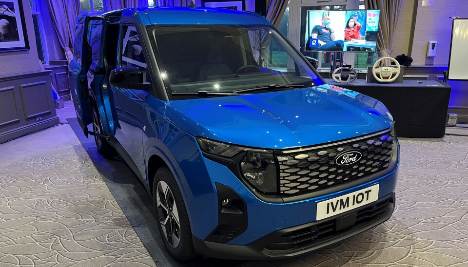 FØRSTE: Det var første gangen publikum kunne ta den nye Ford Transit Courier i øyensyn.
