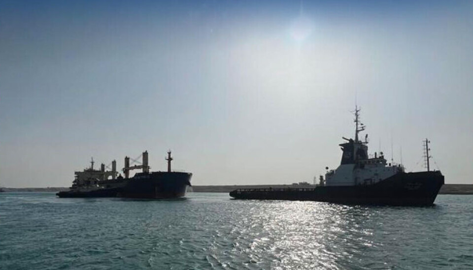 Xin Hai Tong 23 slepes torsdag morgen til Suez. Xin Hai Tong 23 slepes torsdag morgen til Suez.