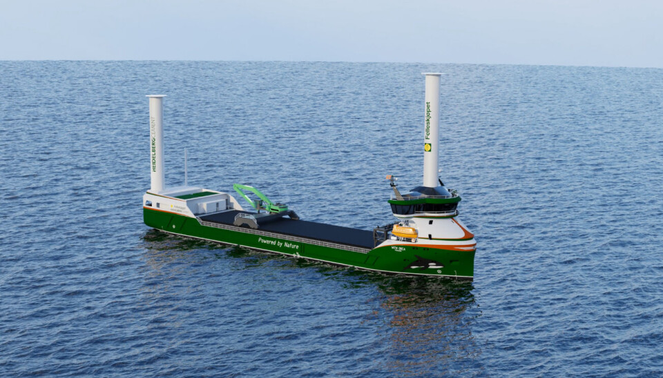 With Orca er et samarbeidsprosjekt mellom blant andre Heidelberg Materials, Felleskjøpet Agri og Egil Ulvan Rederi, og skal etter planen drives med vindkraft og grønn hydrogen. With Orca er et samarbeidsprosjekt mellom blant andre Heidelberg Materials, Felleskjøpet Agri og Egil Ulvan Rederi, og skal etter planen drives med vindkraft og grønn hydrogen.