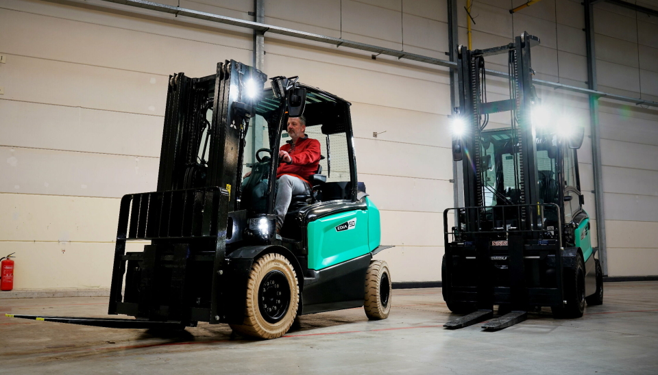Mitsubishi Forklift, her representert ved EDiA XL fem tonns motvektstruck, er igjen priset for sin design.