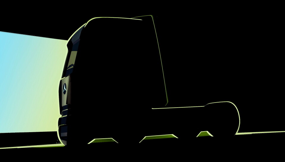 Første sniktitt på den første elektriske trekkvognen for langtransport fra Mercedes