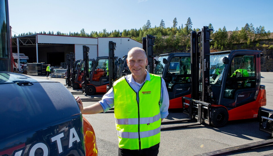 FÅR OVERSIKT: Med flåtestyringsverktøyet I_Site fra Toyota, håper logistikksjef Inge Rosvold å stimulere til fornuftigere og mer effektiv truck-kjøring. FÅR OVERSIKT: Med flåtestyringsverktøyet I_Site fra Toyota, håper logistikksjef Inge Rosvold å stimulere til fornuftigere og mer effektiv truck-kjøring.