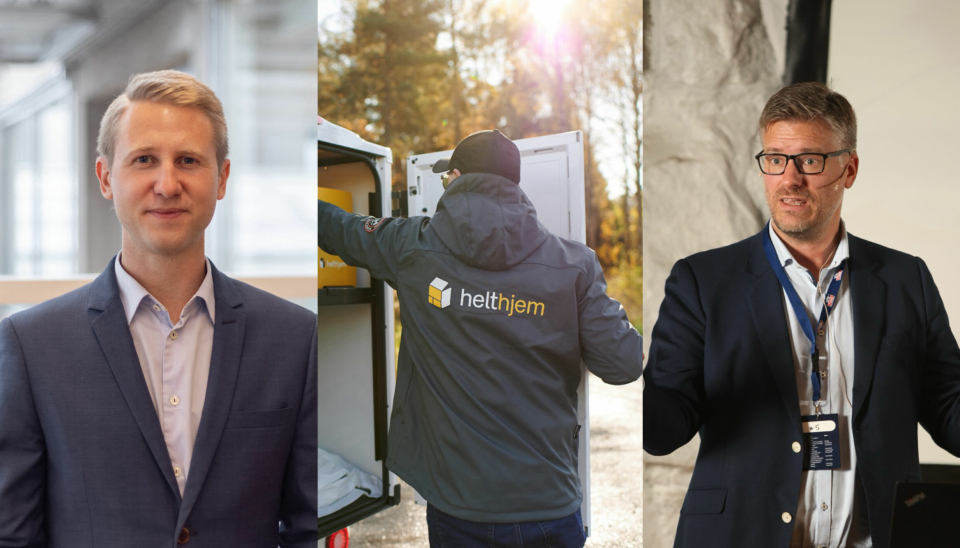 REKRUTTERER: Fredrik Stavik (til venstre) og Petter Tveøy blir ansatt i Schibsted Delivery. Foto: Helthjem/privat