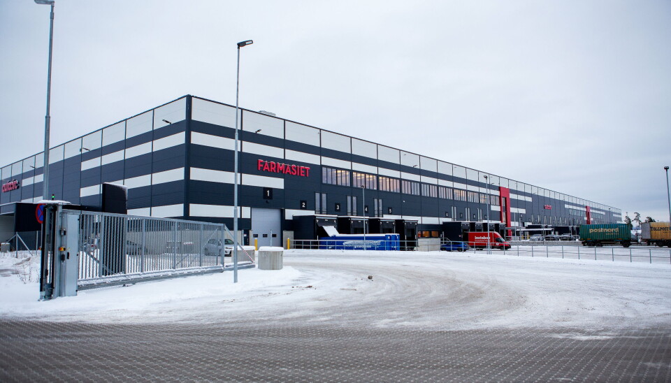 LOGISTIKK-MEKKA: Farmasiet deler bygg med Autocirc i Vestby, og er plassert mellom Optimeras lager og bygget Alligo/Tools nylig har flyttet til.