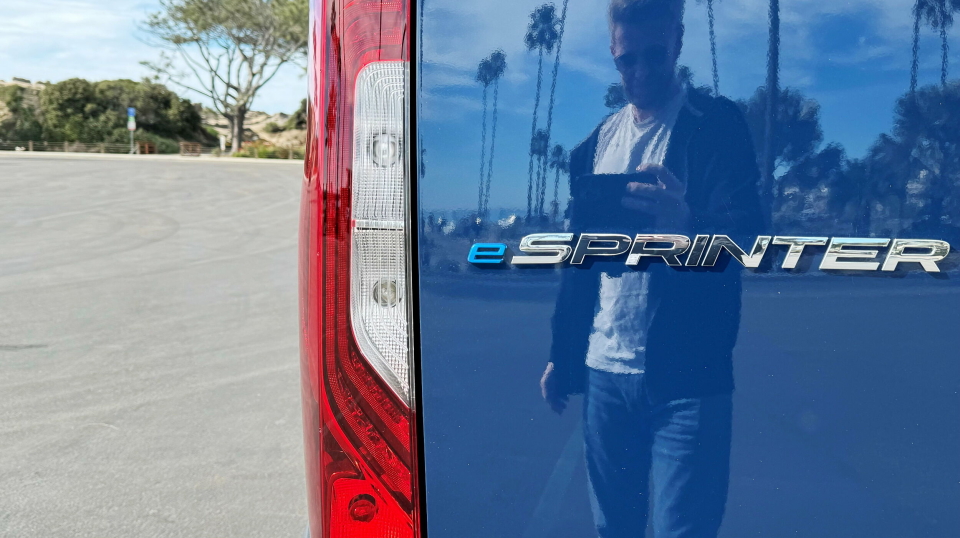 A&T og MT PÅ PLASS: Anlegg&Transport og Moderne Transport tok turen over dammen for å dekke lanserinjgen av nye eSprinter i California.